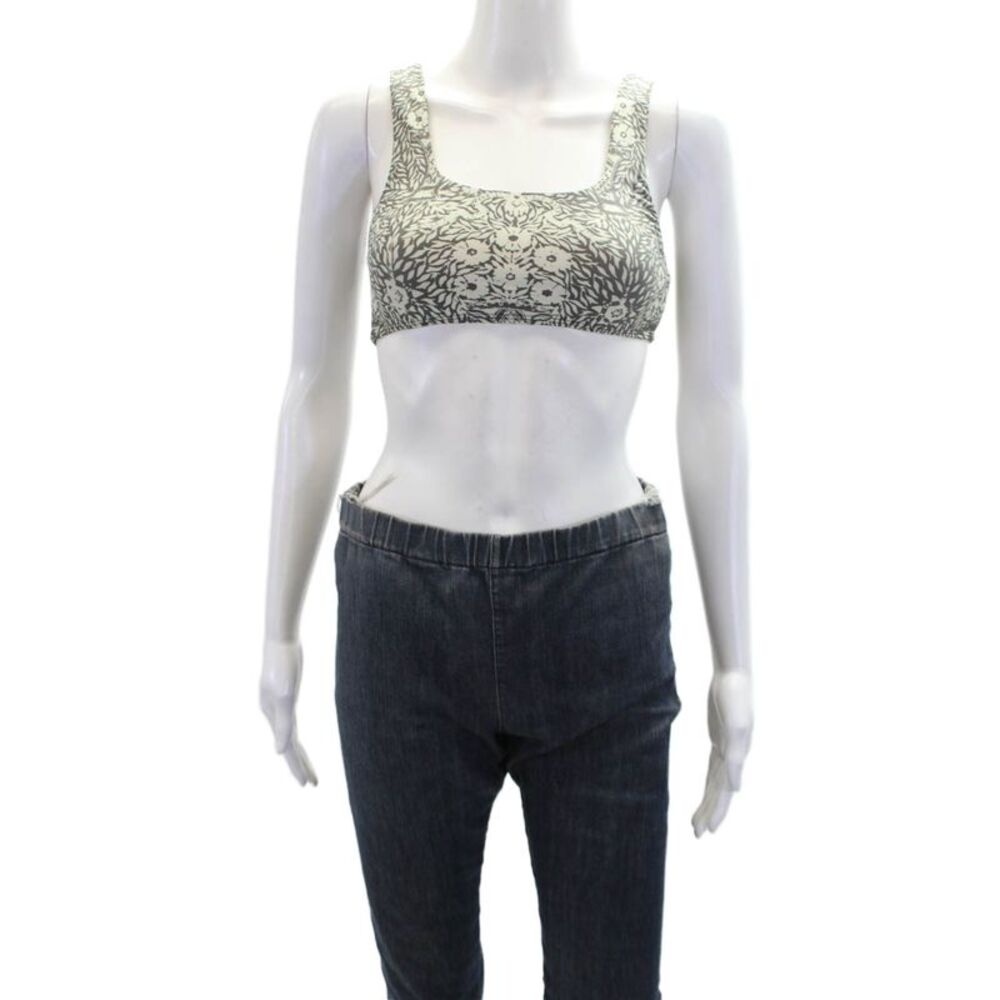 Sea Womens Katrine Print Bikini Top - Black Size XXS